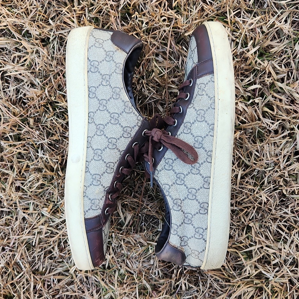 Gucci Men's GG Monogram Canvas Sneaker size 10 - Picture 12 of 16